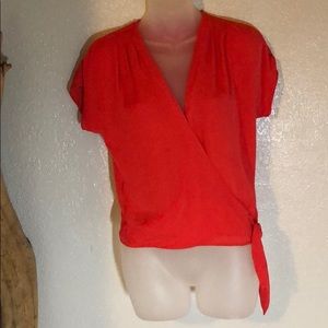 Silk fucsia top